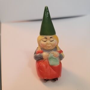 Vintage Uniboek Gnome 1978 Clip Plant/Tree Ornament Plastic